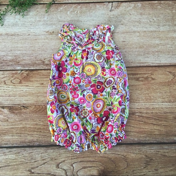 Vera Bradley Other - Vera Bradley Floral Romper 6-9 months